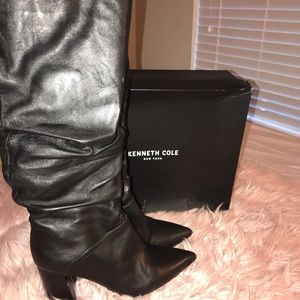 Kenneth Cole Black Leather Boots